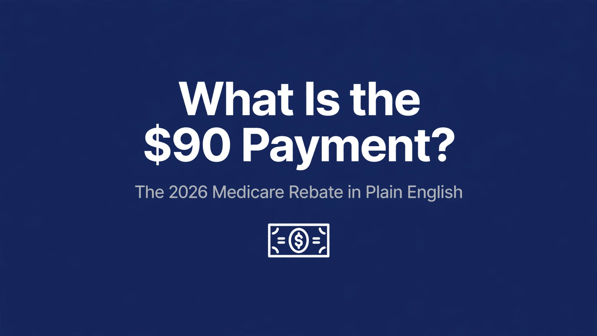 What Is the $90 Payment? The 2026 Medicare Rebate in Plain English